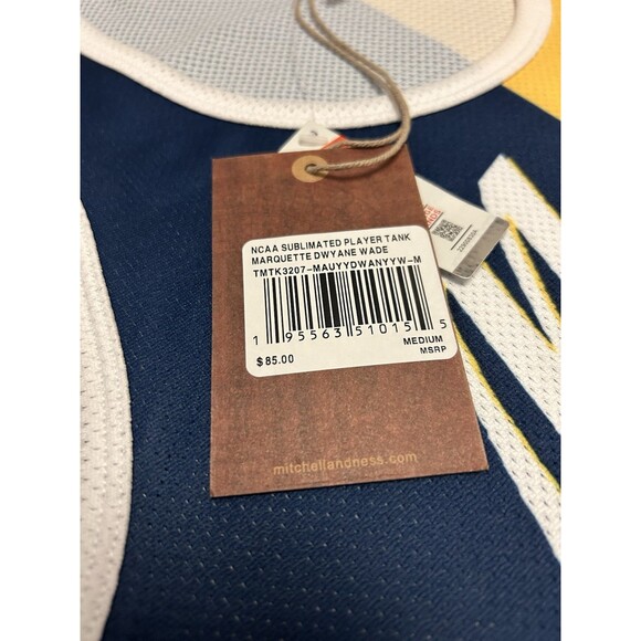 Mitchell & Ness Dwyane Wade Marquette  Basketball Jersey Medium $85 - Picture 5 of 9